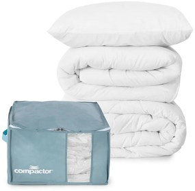 Vákuový plastový úložný box na oblečenie 42x40x25 cm Blue Edition – Compactor