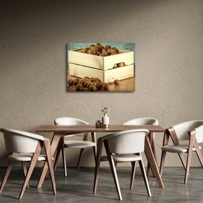 Obraz - Jesenné zátišie s orechmi (70x50 cm)