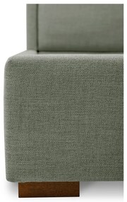 Sivá čalúnená dvojlôžková posteľ s roštom 140x200 cm Dreamer – Scandic