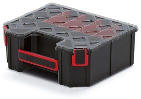 Kufríkový organizér 28,4 × 24,3 × 10,5 cm II, prepážky, čierna
