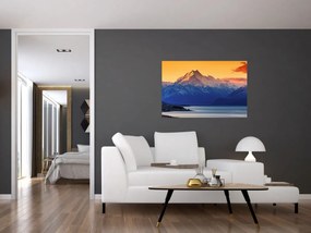 Obraz - Jazero Pukaki (90x60 cm)