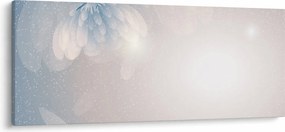 Obraz - Zasnežené kvety (120x50 cm)