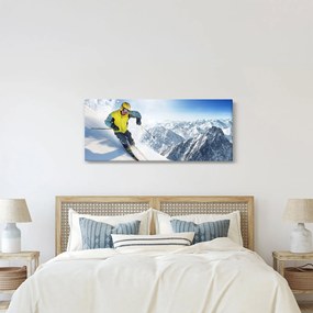 Obraz - Lyžiar (120x50 cm)