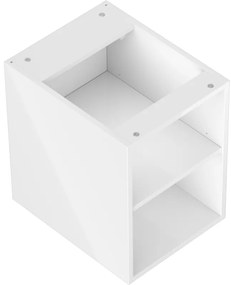 Mexen Box-A, otvorená skrinka s policou 35 cm, lesklá biela, 91AX2-0350-470-0-00