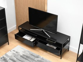 TV stolík/skrinka Subsidios (čierna). Akcia -15%. Vlastná spoľahlivá doprava až k Vám domov. 1137069