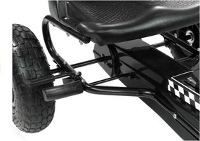 LEAN CARS Motokára Black A-15 Nafukovacie kolesá