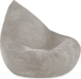 Sedací vak pre deti – béžový, prémiový manšestr