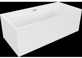 Mexen Nita voľne stojaca vaňa 170 x 80 cm, biela, odtok ružové zlato - 52091708000-60
