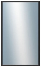 DANTIK - Zrkadlo v rámu, rozmer s rámom 60x100 cm z lišty Hliník čierna (7005021)