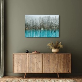Obraz - Tyrkysový rybník, Biei, Japonsko (90x60 cm)