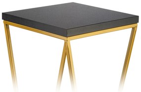 STOJAN NA KVETINÁČ LOFT7 40X24X24 CM ZLATÁ/ČIERNA