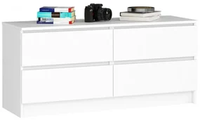 Komoda K120 4SZ CLP biela