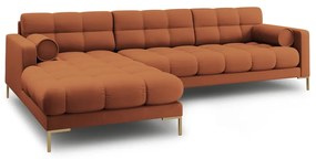 Rohová pohovka v tehlovej farbe (ľavý roh) Bali – Cosmopolitan Design