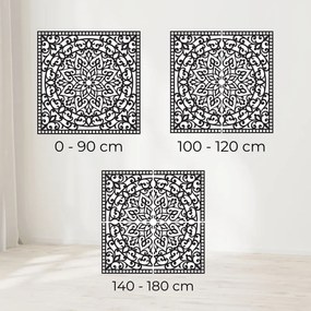 Drevená štvorcová mandala - elegantná dekorácia do obývačky | SENTOP PR0514