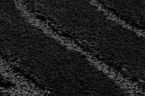 Kúpeľňový koberček SUPREME WAVES vlny, čierny