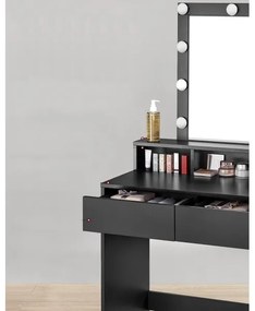 Toaletný stolík LADA čierny