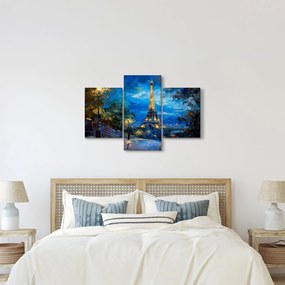 Obraz - Olejomaľba Eiffelovej veže (90x60 cm)