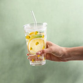 Pohár EMBO SUMMER so slamkou 745904 400 ml