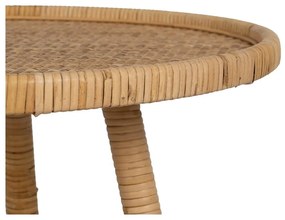 Ratanový okrúhly odkladací stolík ø 60 cm – Ixia