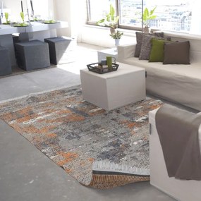 Kondela Obojstranný koberec, MADALA, vzor-hnedá, 180x270