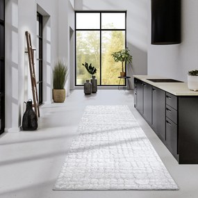 ELLE Decoration, Behúň Gallery 106098 Cream z kolekcie Elle, 80x240, biela, obývacia izba