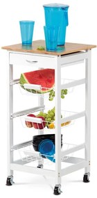 BONTEC Regál, mdf, biela, DR-043 Farba: Biela