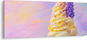 Obraz - Zmrzlina s levanduľou (120x50 cm)