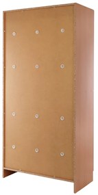 Drevená šatníková skrinka Visio - 6 boxov, 90 x 45 x 185 cm, cylindrický zámok, buk