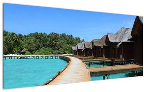 Obraz Maledivy (120x50 cm)