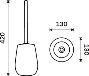 Nimco WC kefa TABO - TA 3194-05