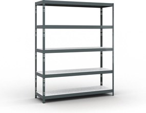 Policový regál 1966x1600x500 mm, nosnosť 350kg