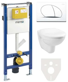 Mereo, WC komplet pre sádrokartón s príslušenstvom, MER-MM02SET