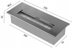 Kratki HOTEL/TUV - BIO krb HOTEL 40,2x70 cm 2kW čierna