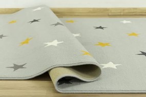 Detský koberec Kids 533752/89945 Hviezdy sivý