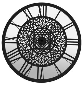 Okrúhle nástenné hodiny DARIO so zrkadlom 90cm