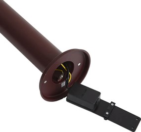Moderná vonkajšia lampa tmavočervená 50 cm IP44 - Gleam