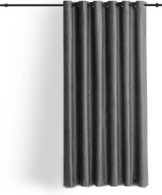 Tmavosivý zamatový dimout záves 200x250 cm Velto – Filumi