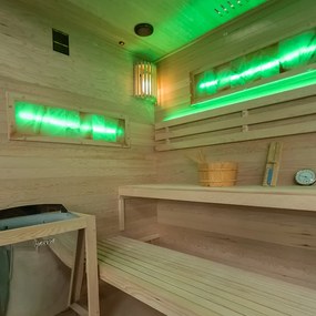 BPS-koupelny Fínska sauna Relax HYD-4785 180x160, 4-5 osôb