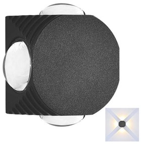 LED Vonkajšie nástenné svietidlo LED/4W/230V 4000K IP54 čierna