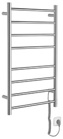 Sapho - Elektrický sušiak na uteráky REDONDO 75W/230V 90 cm lesklý chróm zaokrúhlený