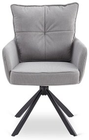 Otočná stolička MAGNUS sivá