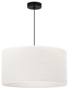 Závesné svietidlo Juta, 1x biele jutové tienidlo, (fi 45cm), b