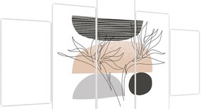 Obraz - Line art kvety N⁰2 (150x105 cm)