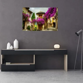 Obraz - Stredomorská lenivá ulička (90x60 cm)