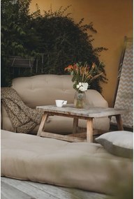 Béžová rozkladacia pohovka vhodná do exteriéru Karup Design Design OUT™ Hippo Beige