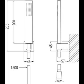 Mexen Estrella vaňová sada R02, chróm - 72303R02-00