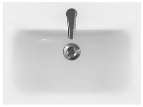 Cersanit S801-223-DSM -Závesná kúpeľňová skrinka s umývadlom MODUO lesklá biela