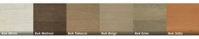 TEXPOL Manželská masívna posteľ JANA SENIOR Veľkosť: 200 x 200 cm, Materiál: BUK morenie tabak