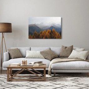 Obraz - Výhľad na hrebene hôr (90x60 cm)
