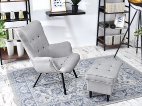Relaxačné kreslo Dawntawn (sivá + čierna). Akcia -20%. Vlastná spoľahlivá doprava až k Vám domov. 1135679